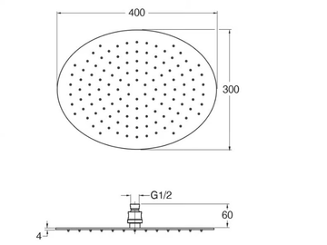 CRIPD010 - Overhead shower with anti-lime system by CRISTINA Rubinetterie - view 3